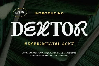 Dextore Demo font