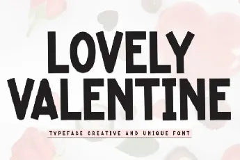 Lovely Valentine Display font