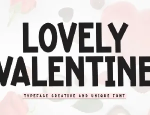 Lovely Valentine Display font