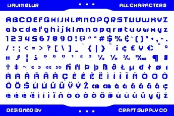 Liavin Blur font