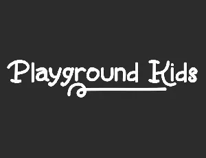 Playground Kids Demo font