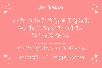 Star Whisper Demo Version font