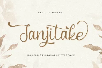 Janjitake Demo font