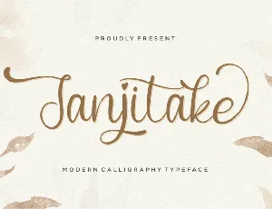 Janjitake Demo font