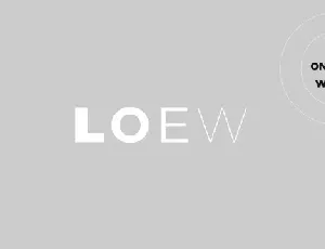Loew Sans Serif font