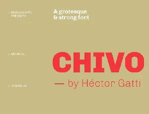 Chivo Sans Serif Family font