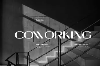 Coworking Display font