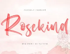 Rosekind Brush font