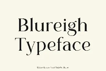 Blureigh font