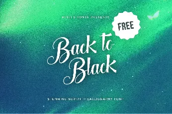 Back to Black Free font