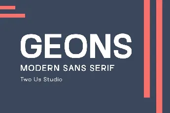 Geons font