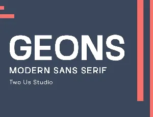 Geons font