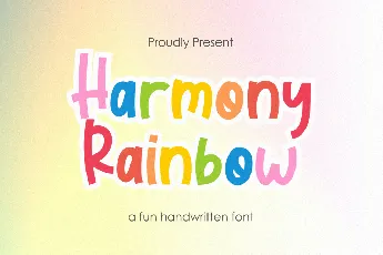 Harmony Rainbow Demo font