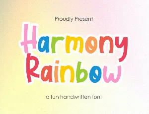 Harmony Rainbow Demo font