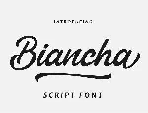 Biancha Brush Script font