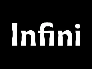 Infini font