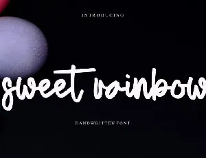 Sweet Rainbow font