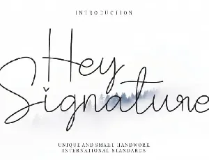 Hey Signature Handwritten font