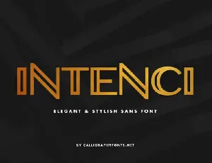 INTENCI Display Sans Serif font