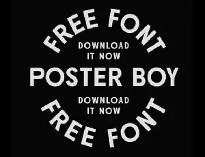 Poster Boy Sans Serif font