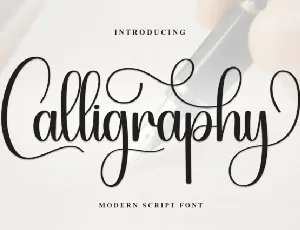 Calligraphy Calligraphy font