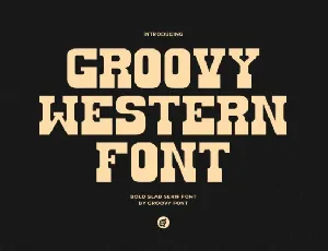 Groovy Western font