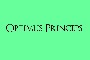 Optimus Princeps font