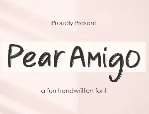 Pear Amigo Demo font