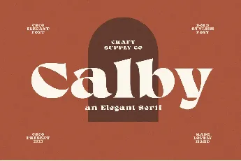 Calby Free font