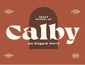 Calby Free font