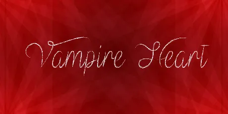 Vampire Heart font