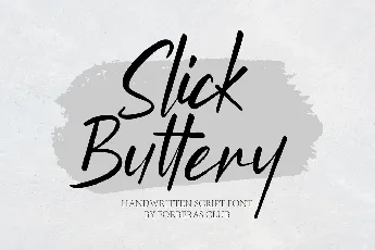 Slick Buttery font