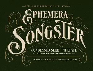 EFCO Songster Display font