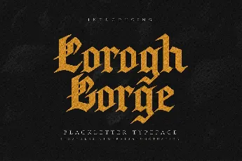 Corogh Gorge – Blackletter font