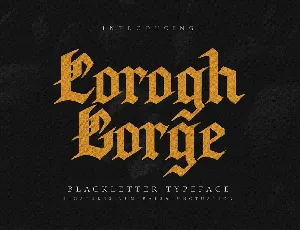 Corogh Gorge – Blackletter font