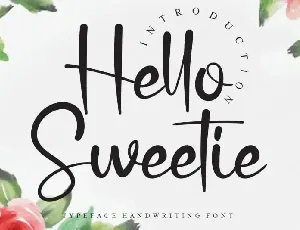 Hello Sweetie Script font