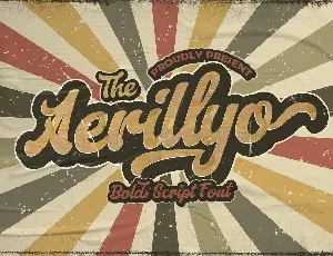 Aerillyo Retro Bold Script font