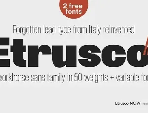 Etrusco Now Sans Serif font