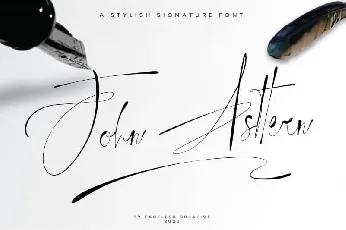 John Asttern Handwritten font