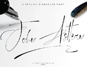 John Asttern Handwritten font