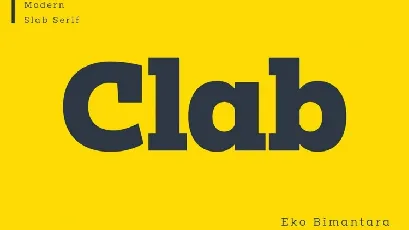 Clab Family font