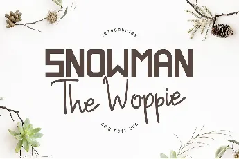 Snowman The Woppie Duo font