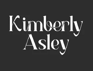 Kimberly Asley font