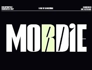 Mordie font