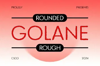 Golane Rounded Rough font