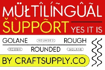 Golane Rounded Rough font