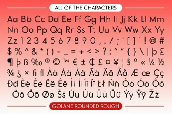 Golane Rounded Rough font