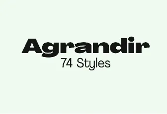 Agrandir Family font