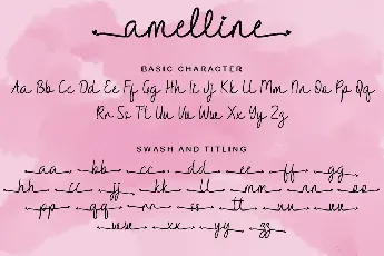 Amelline font