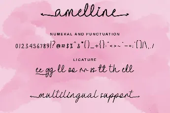 Amelline font